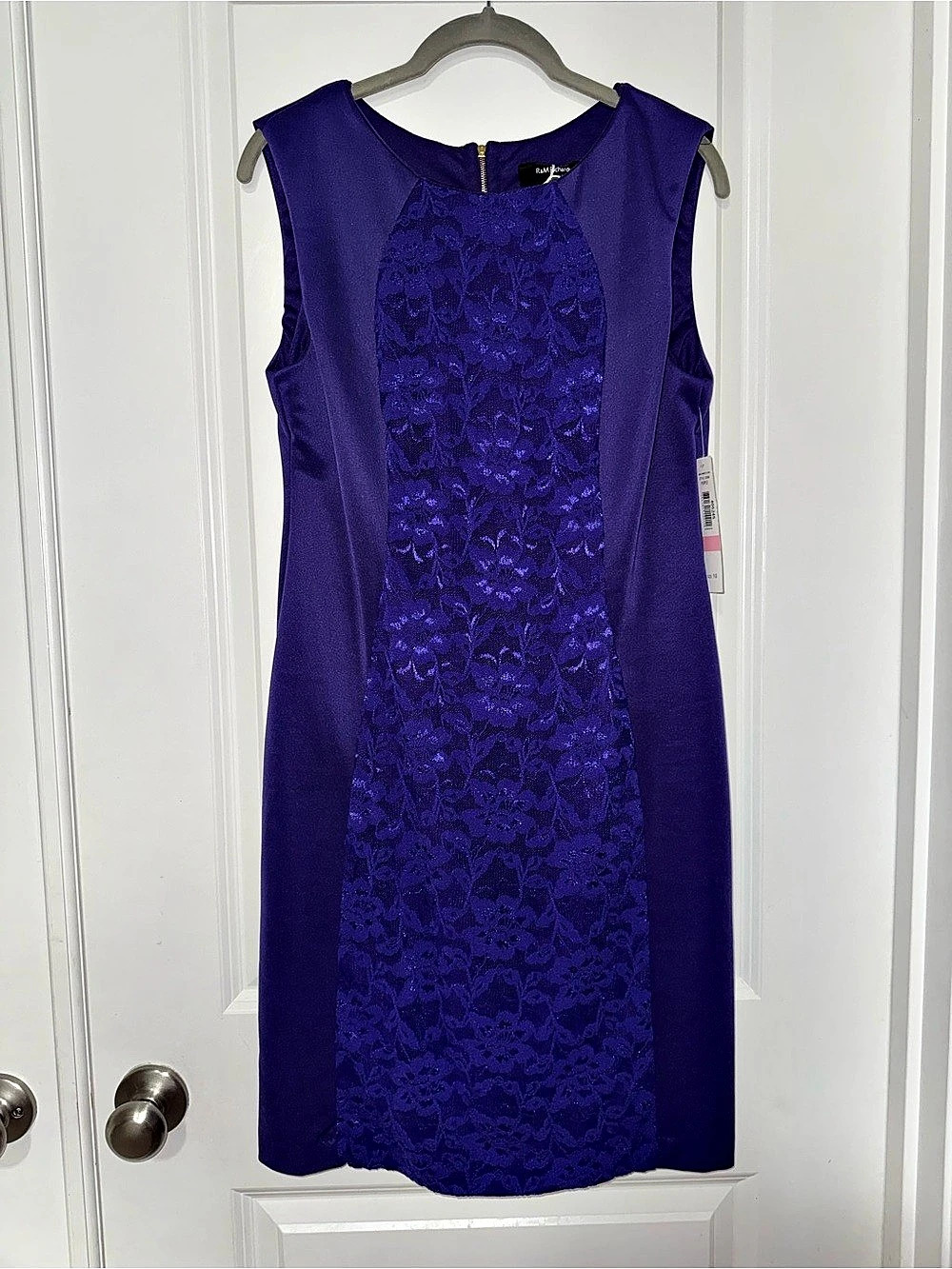 Floral Lace Panel Mini Dress Size 10 NWT